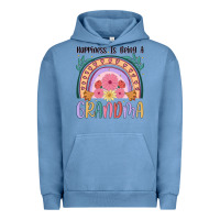Pigment Pebble Blue happiness is being a grandma Urban Hoodie - JahusDesignShop