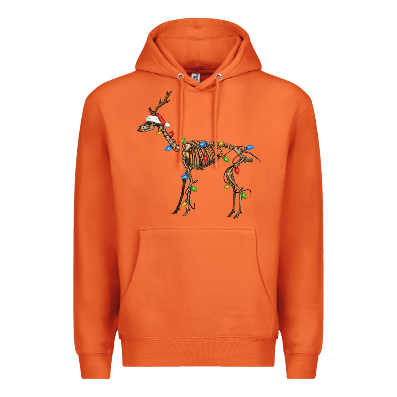 Christmas Deer Skeleton Premium Hoodie by FaDigitalArtStudio | Teevron