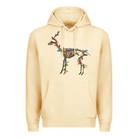 Pina Colada christmas deer skeleton Premium Hoodie - FaDigitalArtStudio