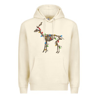 Sandshell christmas deer skeleton Premium Hoodie - FaDigitalArtStudio