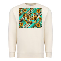 Sandshell leopard sunflower hearts Premium Sweatshirt - RanaPortraitStore