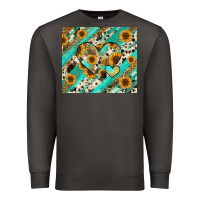 Smoke leopard sunflower hearts Premium Sweatshirt - RanaPortraitStore