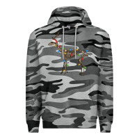 Slate Camo christmas deer skeleton Premium Hoodie - FaDigitalArtStudio