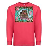 Cardinal mama bear haunting fish floral Premium Sweatshirt - RanaPortraitStore