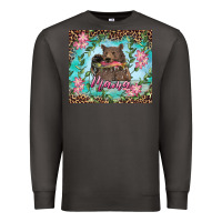 Smoke mama bear haunting fish floral Premium Sweatshirt - RanaPortraitStore