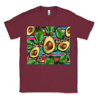 Burgundy avacado Classic Tee - BarkalooDesign