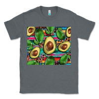 Charcoal Heather avacado Classic Tee - BarkalooDesign