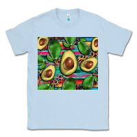 Dusty Blue avacado Classic Tee - BarkalooDesign