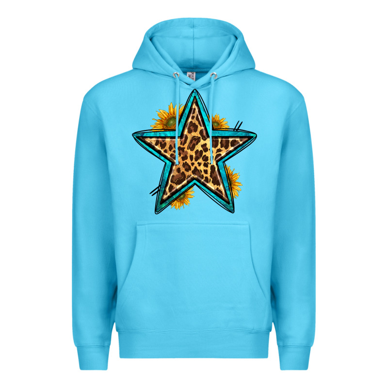 Western Leopard Star Premium Hoodie by HRA Design Shop | Teevron
