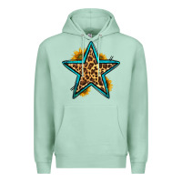 Seafoam western leopard star Premium Hoodie - HRA Design Shop