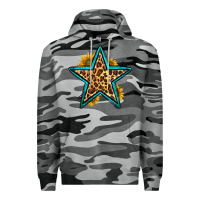 Slate Camo western leopard star Premium Hoodie - HRA Design Shop