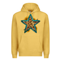 Antique Gold western leopard star Premium Hoodie - HRA Design Shop