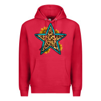 Cardinal western leopard star Premium Hoodie - HRA Design Shop