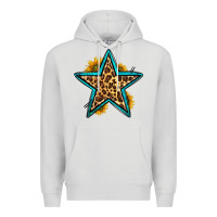 Western Leopard Star Premium Hoodie | Teevron