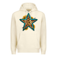 Sandshell western leopard star Premium Hoodie - HRA Design Shop