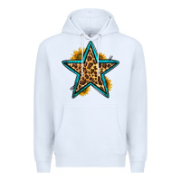 White western leopard star Premium Hoodie - HRA Design Shop