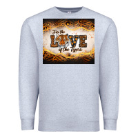 Heather Grey love of the tigers Premium Sweatshirt - RanaPortraitStore