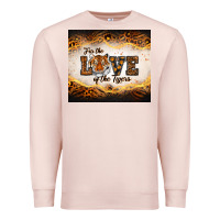 Pale Pink love of the tigers Premium Sweatshirt - RanaPortraitStore