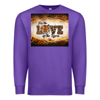 Purple love of the tigers Premium Sweatshirt - RanaPortraitStore