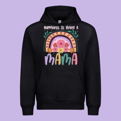Happiness Is Being A Mama Urban Hoodie Designed By Jahusdesignshop