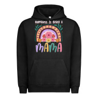 Pigment Black happiness is being a mama Urban Hoodie - JahusDesignShop