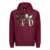 Burgundy my is on that field Premium Hoodie - RacoonDesign
