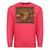 Cardinal serape leopard turquoise sunflowers cow Premium Sweatshirt - RanaPortraitStore