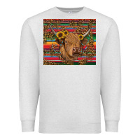 Oatmeal Heather serape leopard turquoise sunflowers cow Premium Sweatshirt - RanaPortraitStore