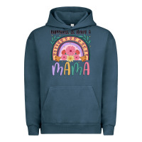 Pigment Midnight Navy happiness is being a mama Urban Hoodie - JahusDesignShop
