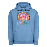 Pigment Pebble Blue happiness is being a mama Urban Hoodie - JahusDesignShop