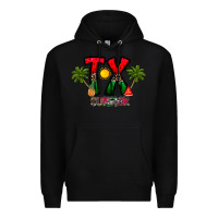Black texas summer Premium Hoodie - CowhideDigitalArt