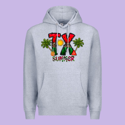 Texas Summer Premium Hoodie Designed By Cowhidedigitalart