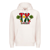 Pale Pink texas summer Premium Hoodie - CowhideDigitalArt