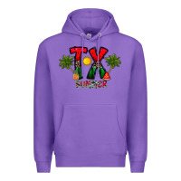 Purple texas summer Premium Hoodie - CowhideDigitalArt