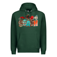 Sports Green coach Premium Hoodie - AdoDesignShop