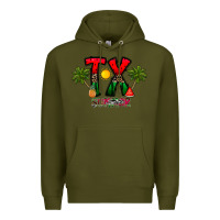Army Green texas summer Premium Hoodie - CowhideDigitalArt