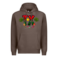 Coffee texas summer Premium Hoodie - CowhideDigitalArt