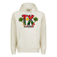 Oatmeal Heather texas summer Premium Hoodie - CowhideDigitalArt
