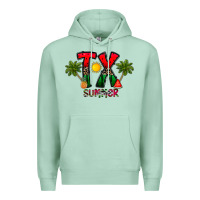Seafoam texas summer Premium Hoodie - CowhideDigitalArt
