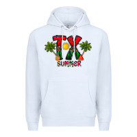 White texas summer Premium Hoodie - CowhideDigitalArt
