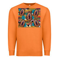 Carrot serape gemstone glitter cowhide lady of guadalupe Premium Sweatshirt - RanaPortraitStore