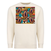Sandshell serape gemstone glitter cowhide lady of guadalupe Premium Sweatshirt - RanaPortraitStore