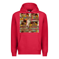 Cardinal western hereford cattle seamless pattern Premium Hoodie - HRA Design Shop