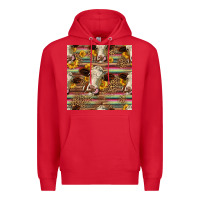 Red western hereford cattle seamless pattern Premium Hoodie - HRA Design Shop