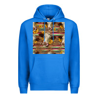 True Royal western hereford cattle seamless pattern Premium Hoodie - HRA Design Shop