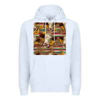 White western hereford cattle seamless pattern Premium Hoodie - HRA Design Shop