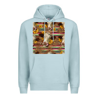 Blue Mist western hereford cattle seamless pattern Premium Hoodie - HRA Design Shop