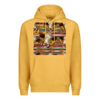Mustard western hereford cattle seamless pattern Premium Hoodie - HRA Design Shop