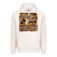 Pale Pink western hereford cattle seamless pattern Premium Hoodie - HRA Design Shop