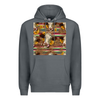Rock western hereford cattle seamless pattern Premium Hoodie - HRA Design Shop